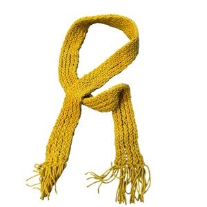 Sunny Yellow Knit Scarf